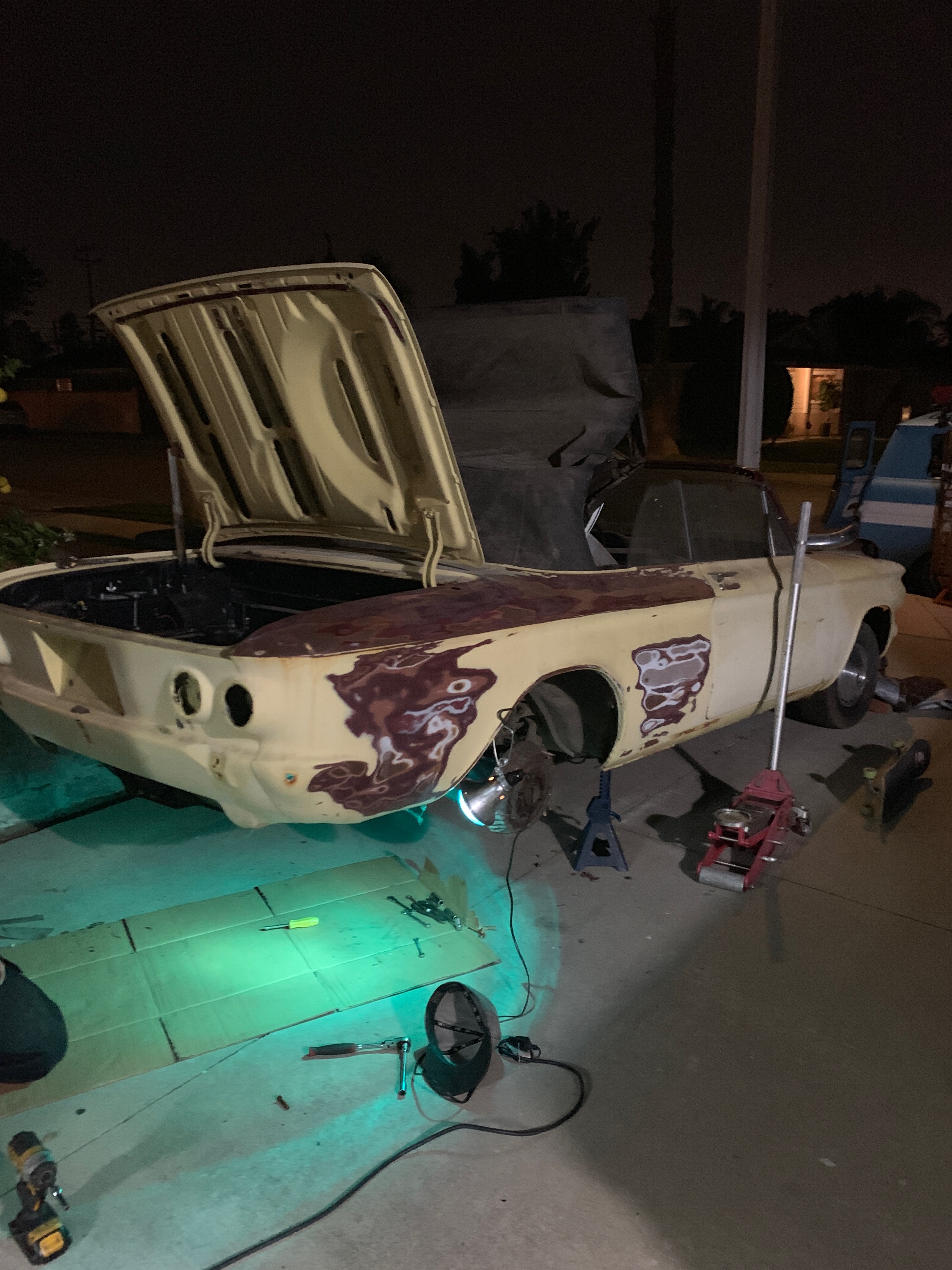 1964 Corvair methodical disassembly process