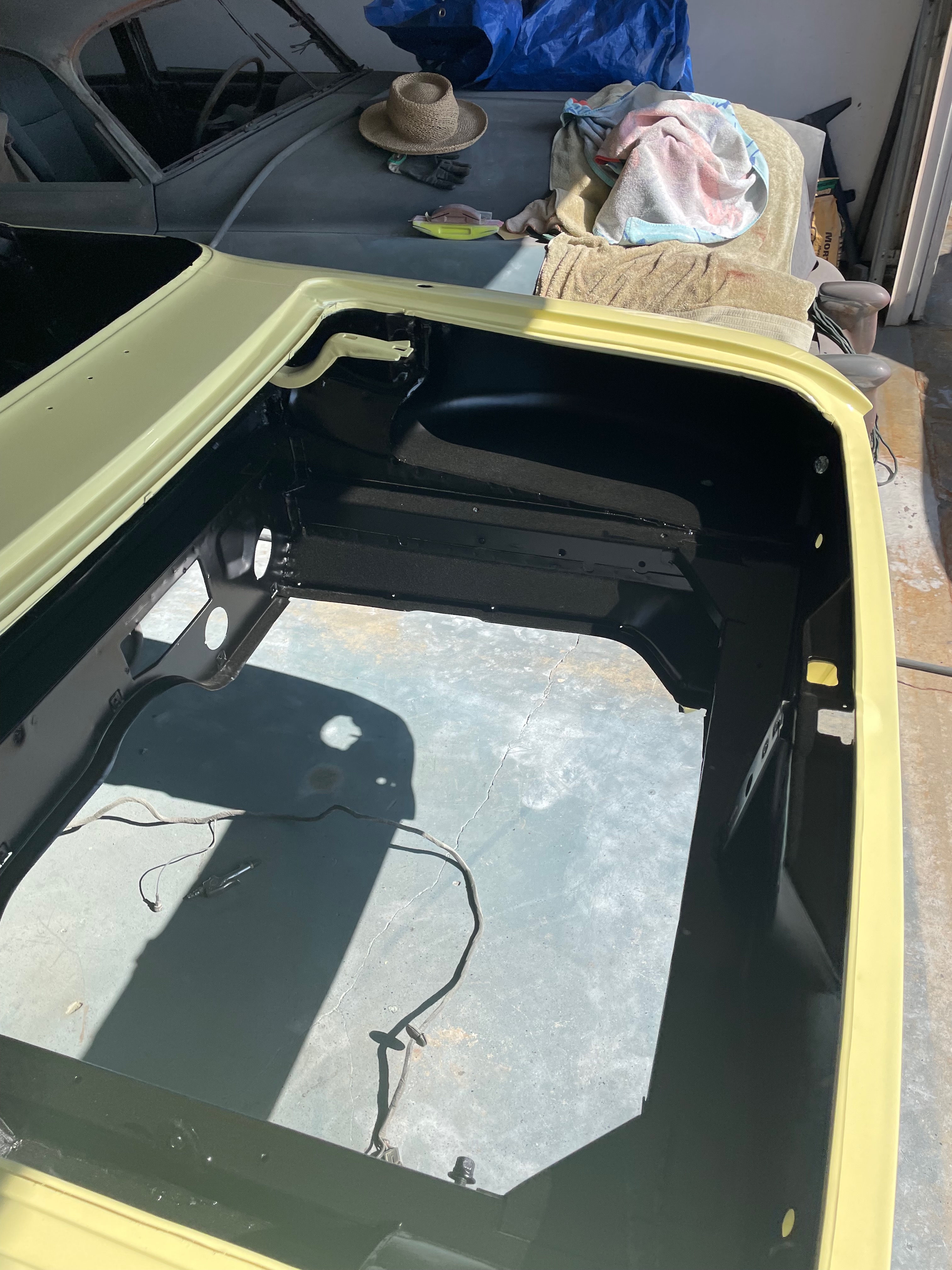 1964 Corvair body panel alignment during body-paint phase