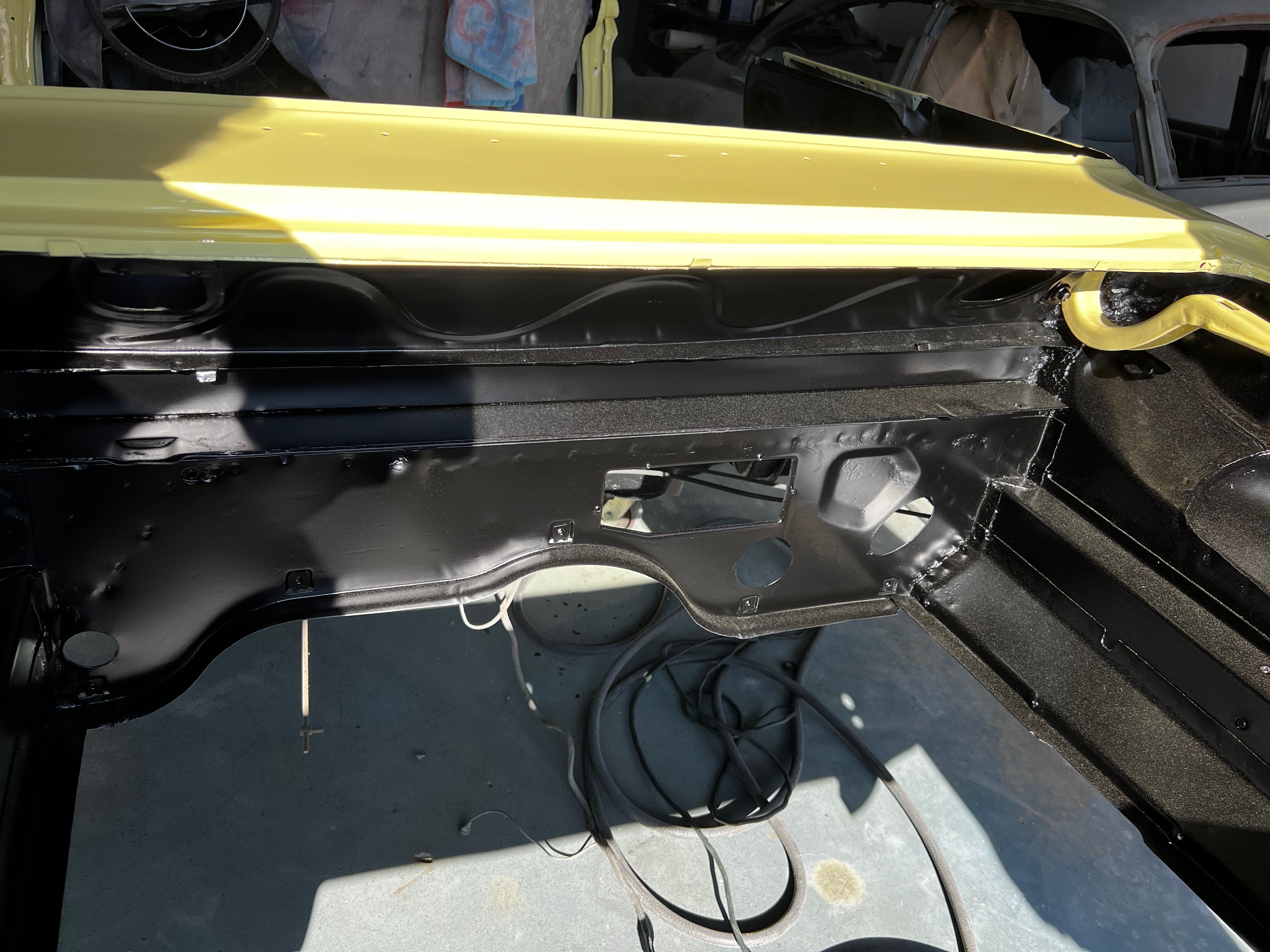 1964 Corvair precision paint application during body-paint phase