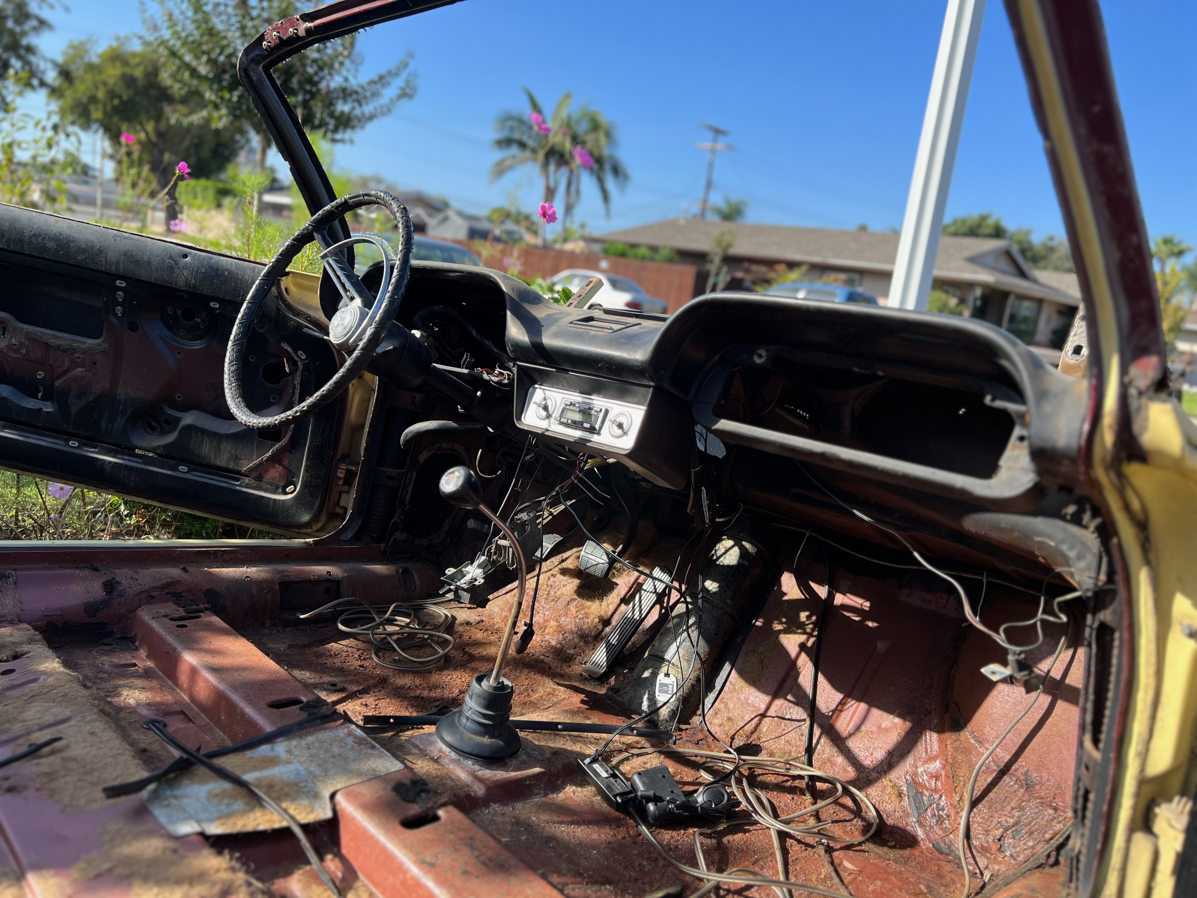 1964 Corvair glass and window removal during disassembly