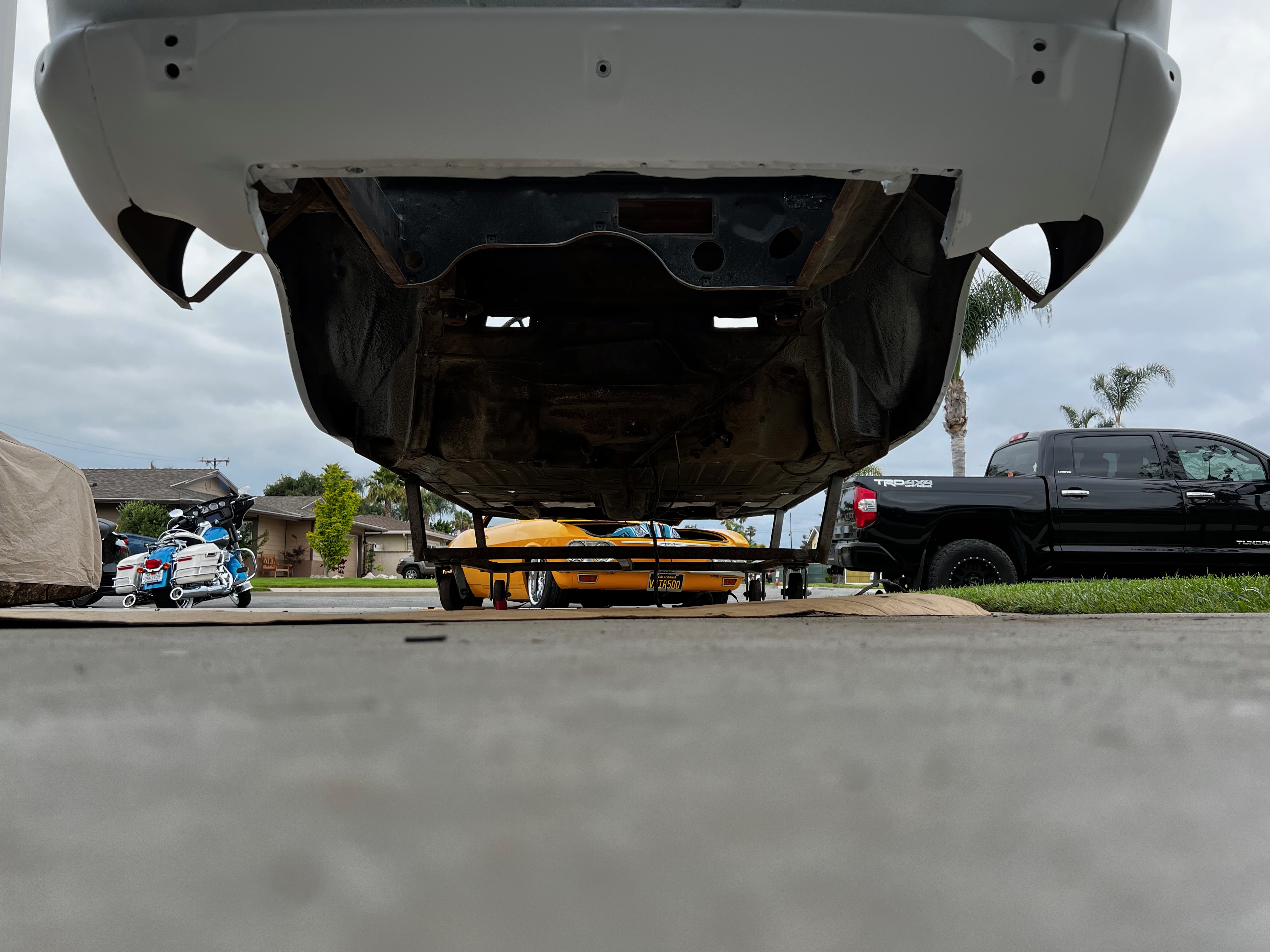 1964 Corvair body panel alignment during body-paint phase