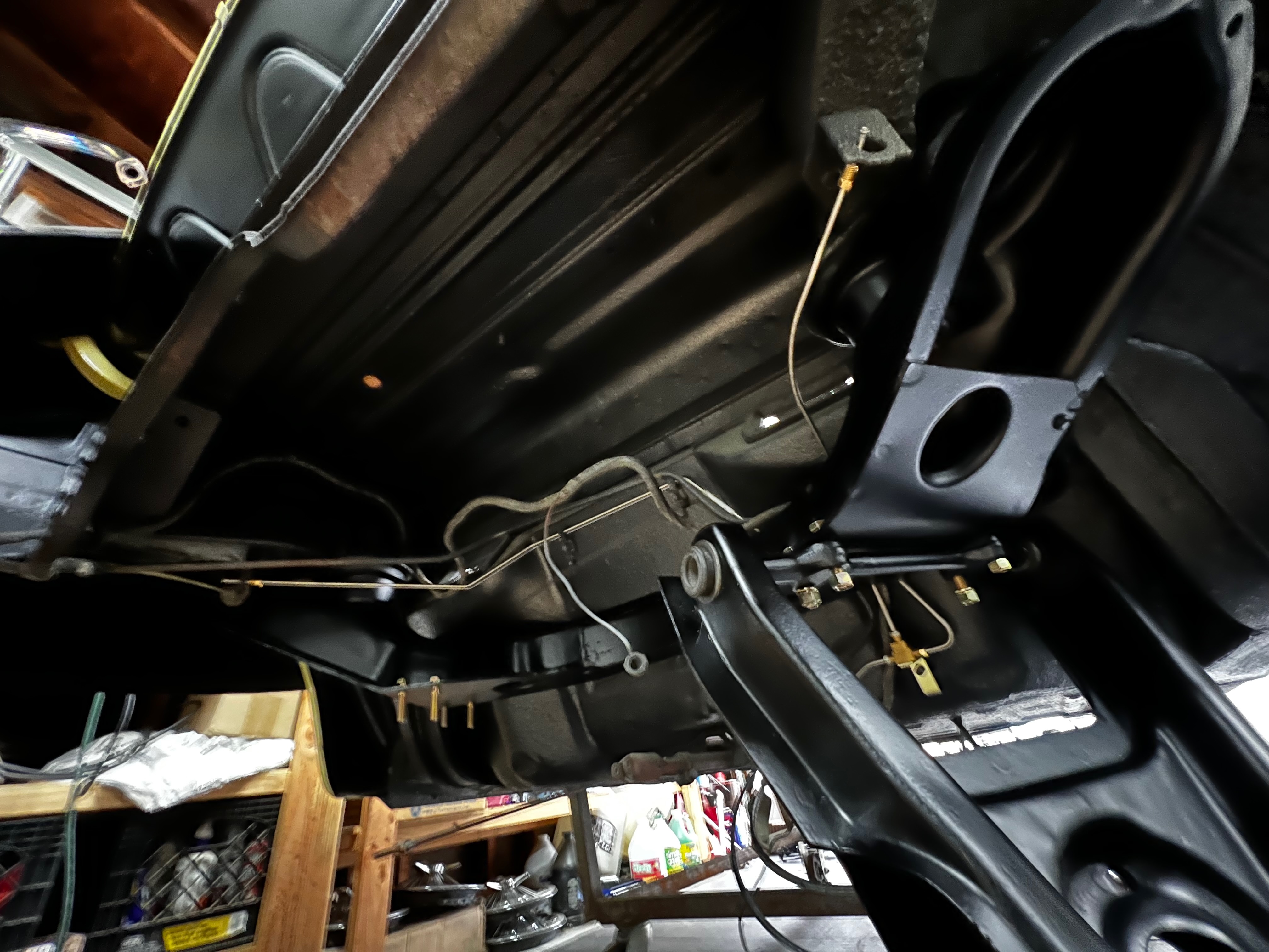 1964 Corvair exterior trim installation during reassembly