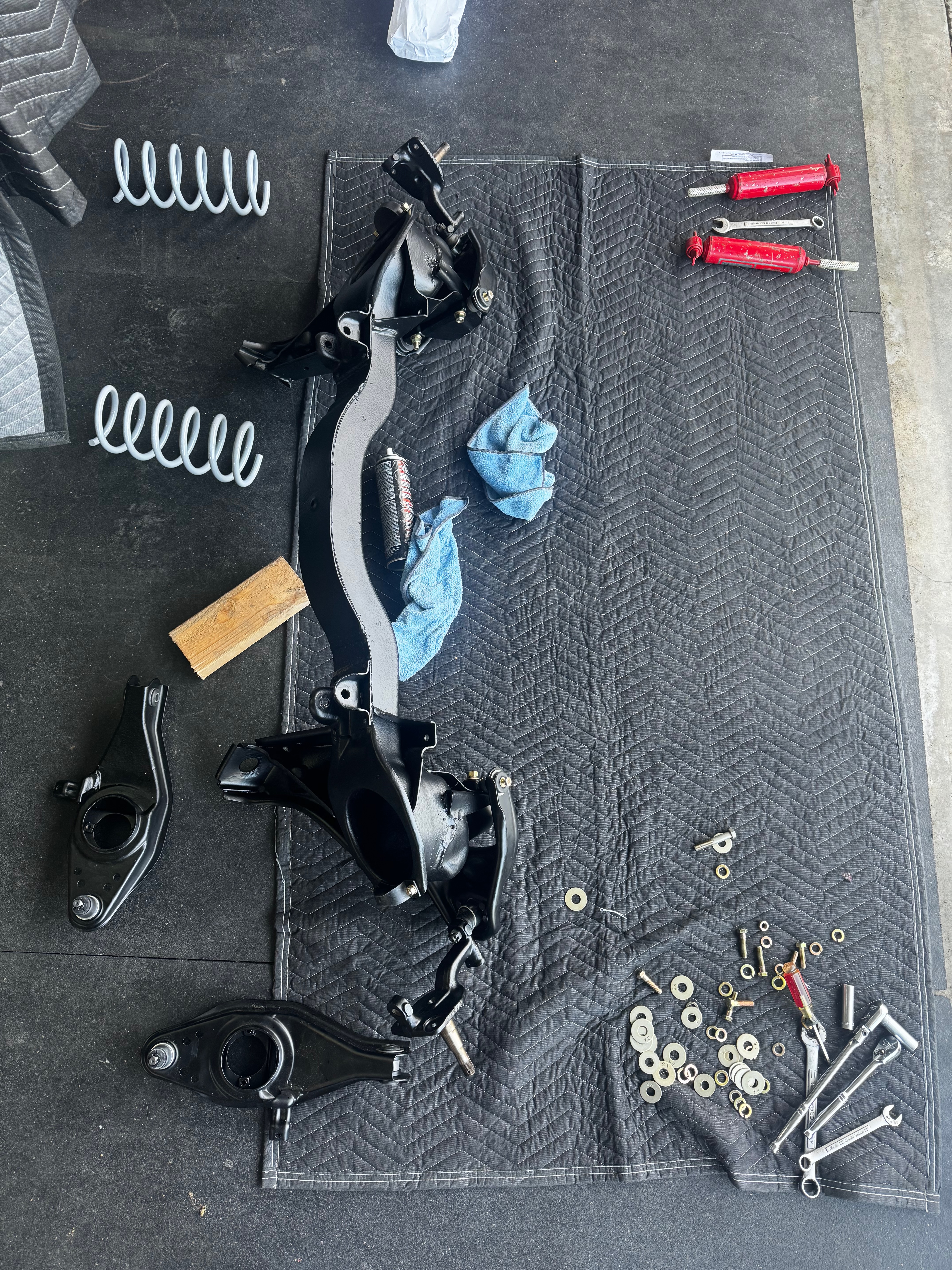 1964 Corvair detailed reassembly work on small components