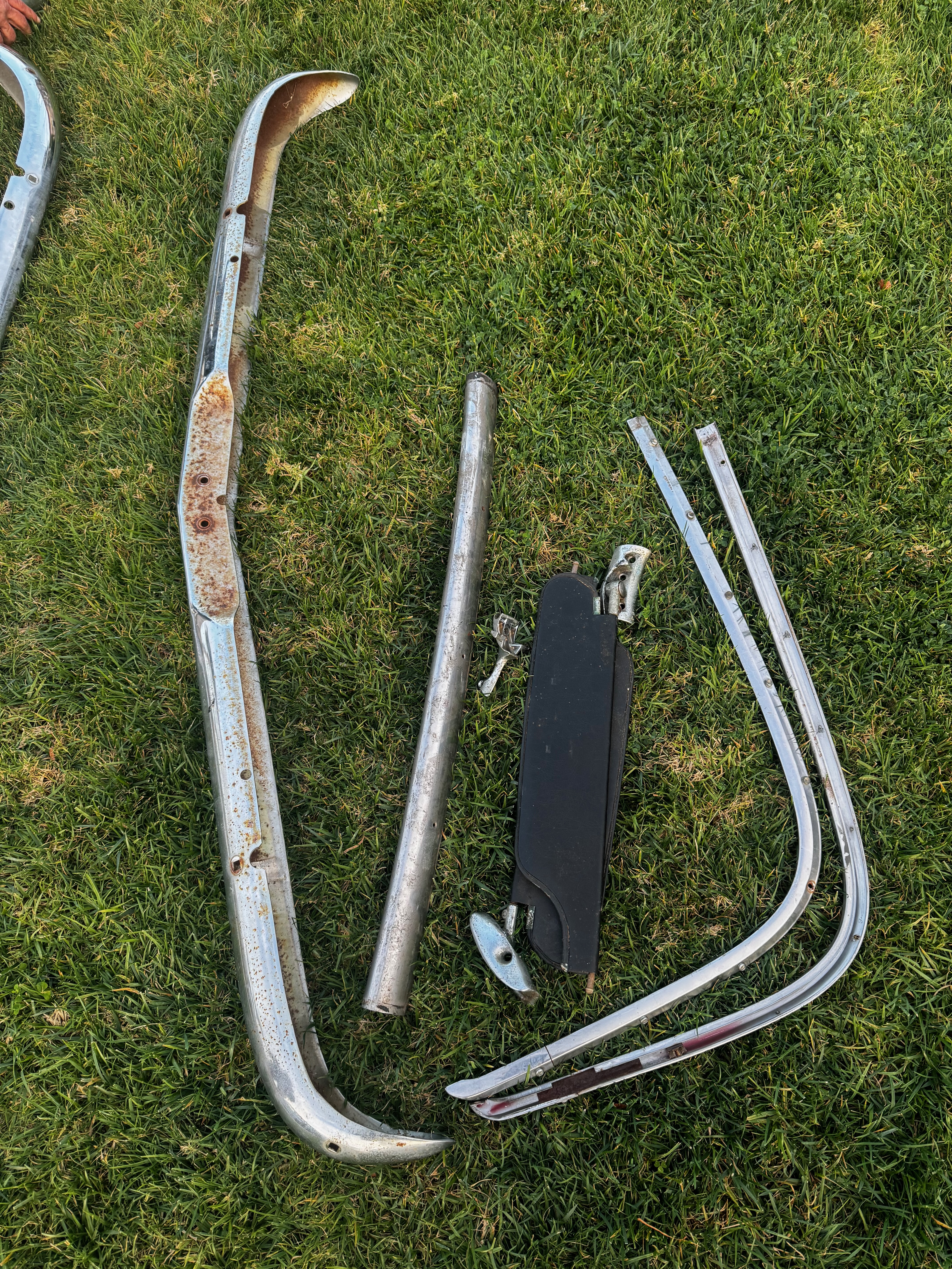 1964 Corvair body shell during advanced disassembly