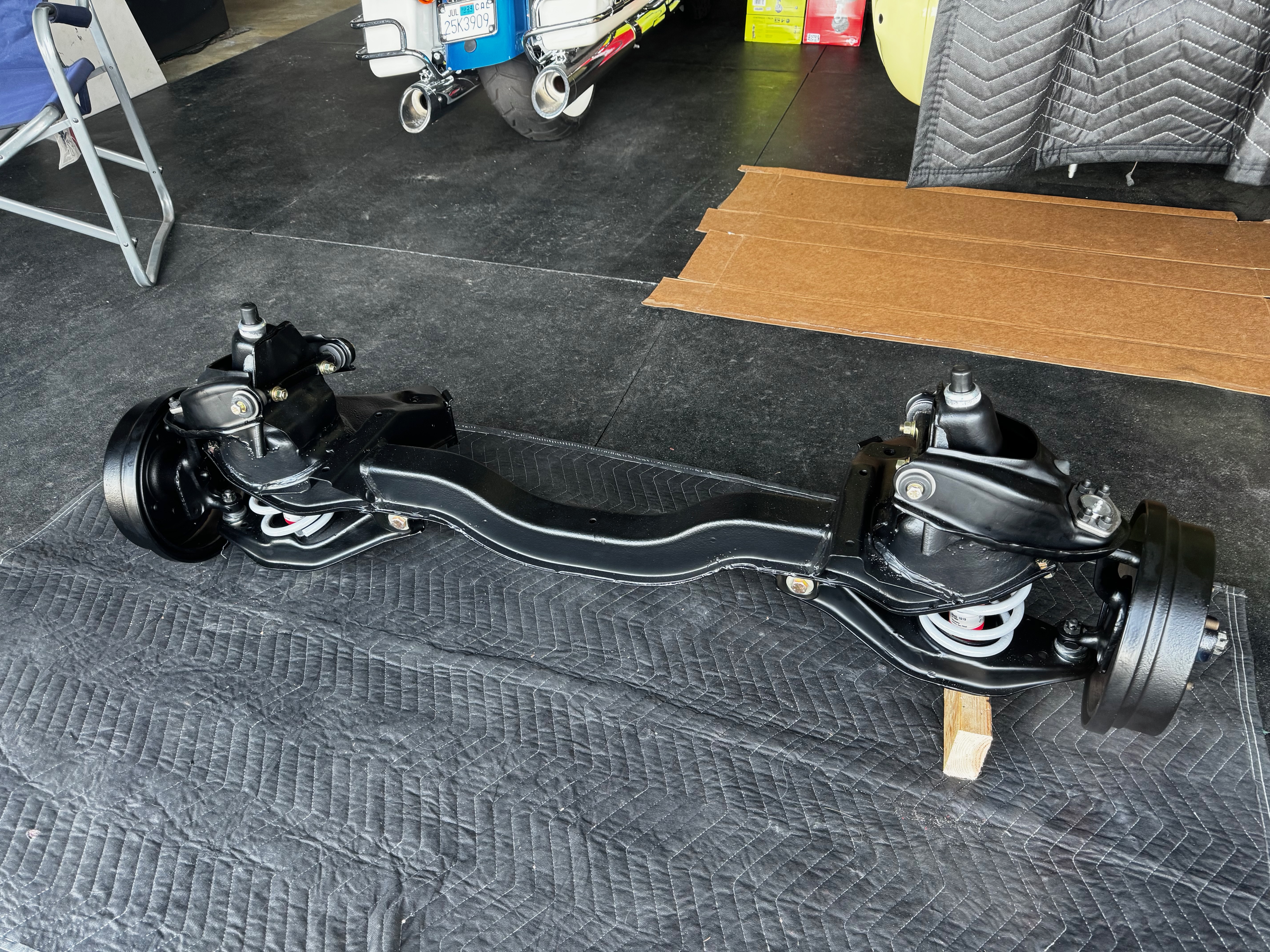 1964 Corvair reassembly progress showing transformation