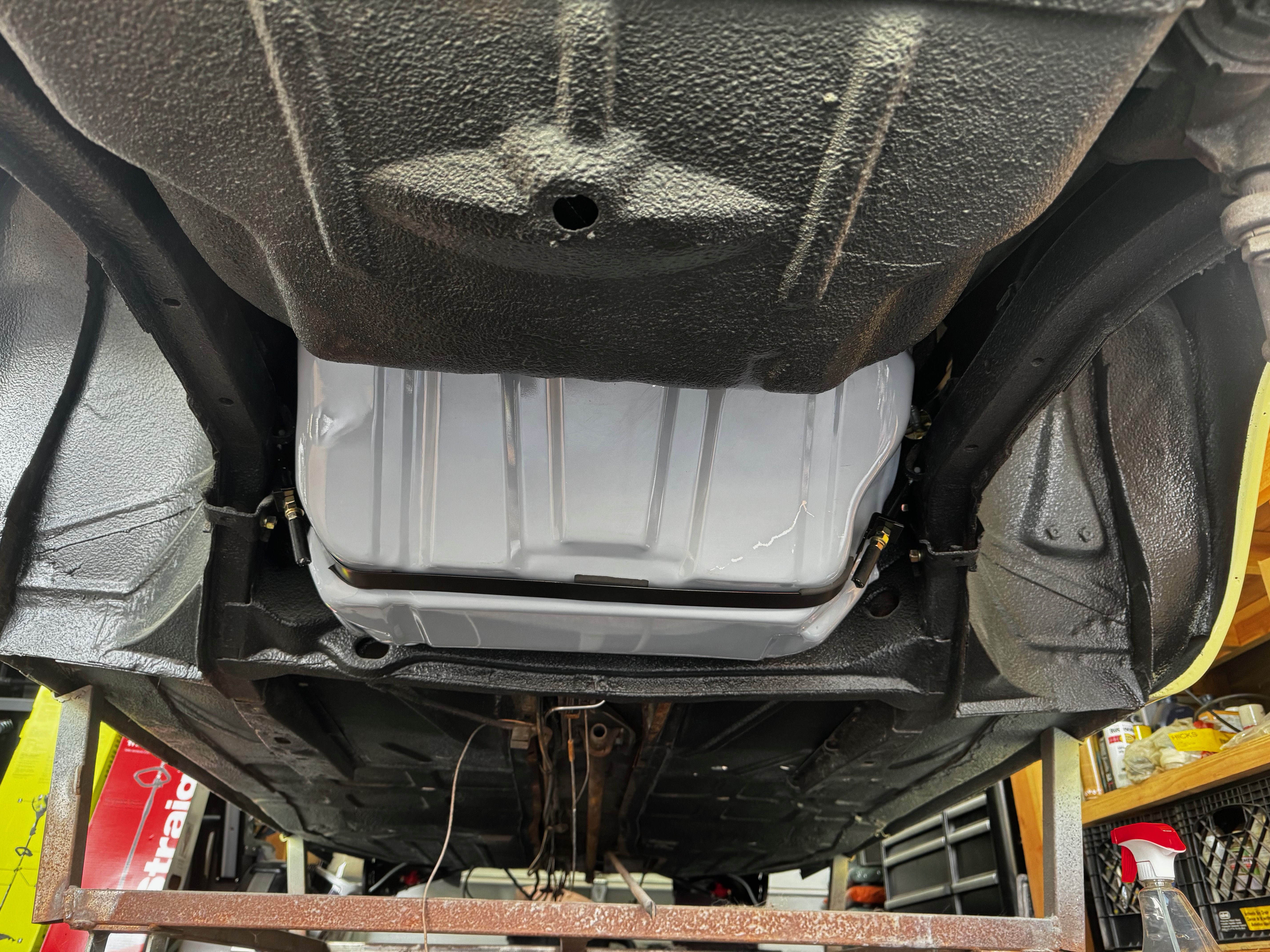 1964 Corvair exterior component installation during reassembly