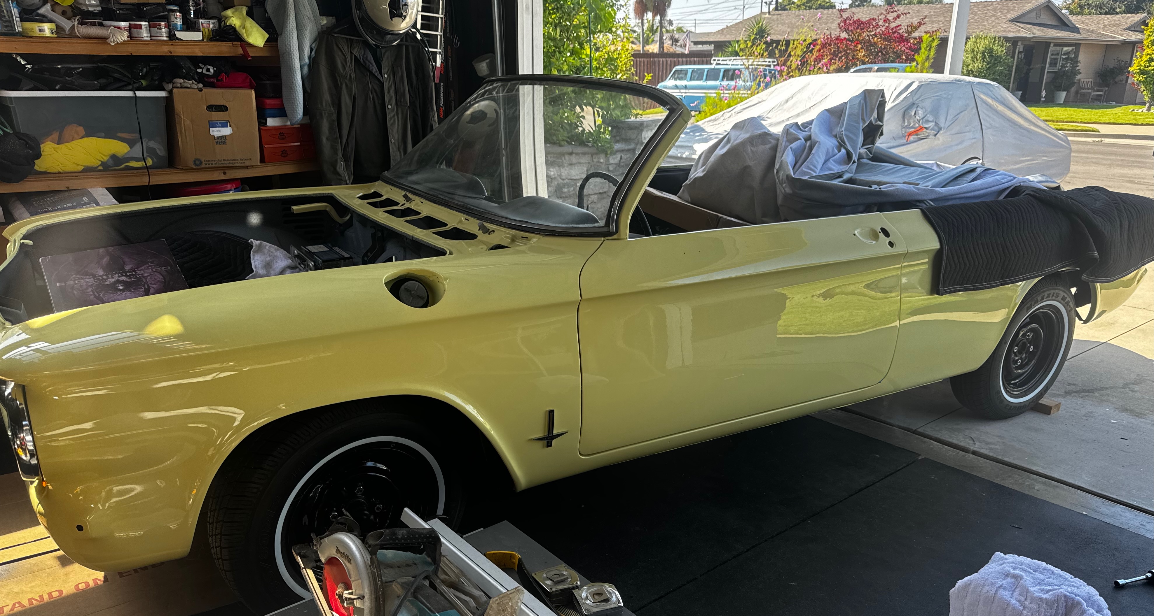 1964 Corvair body contour refinement during body-paint phase