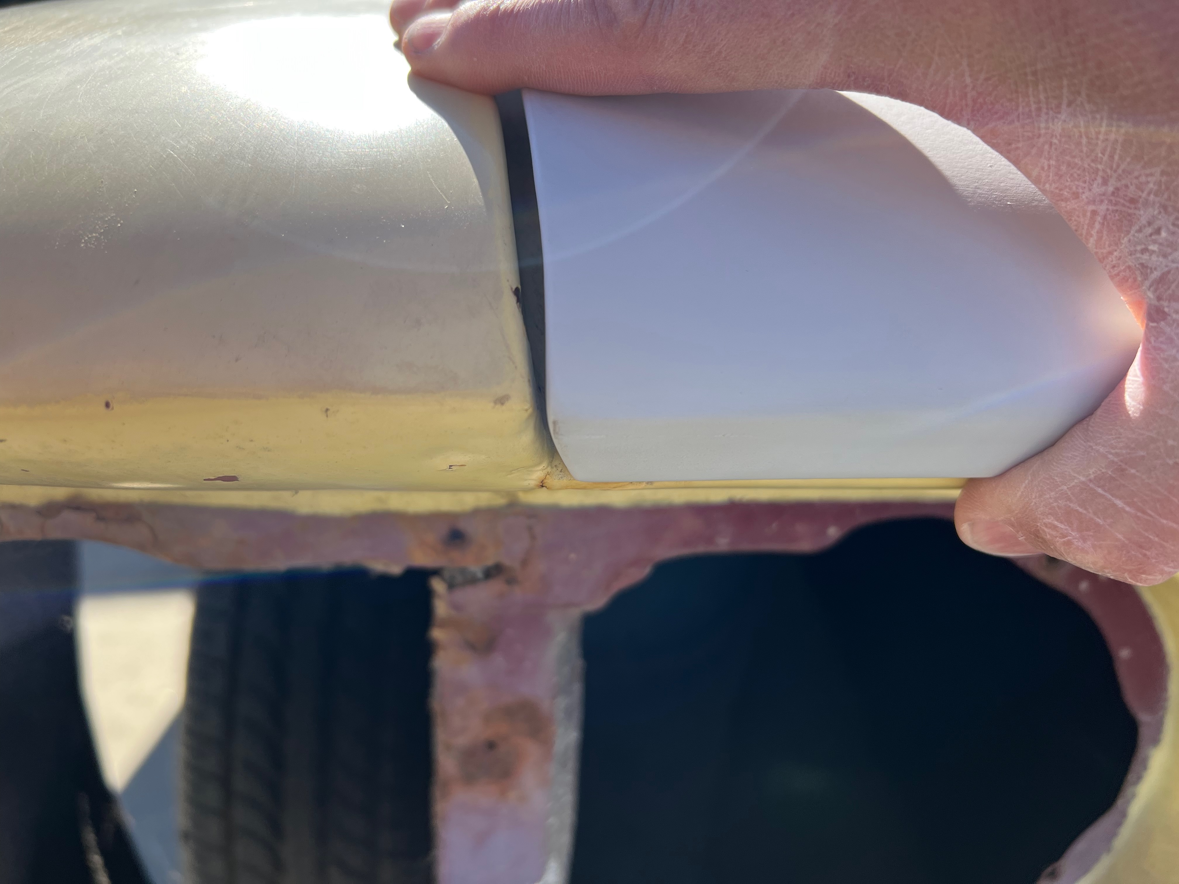1964 Corvair paint base coat application during body-paint phase