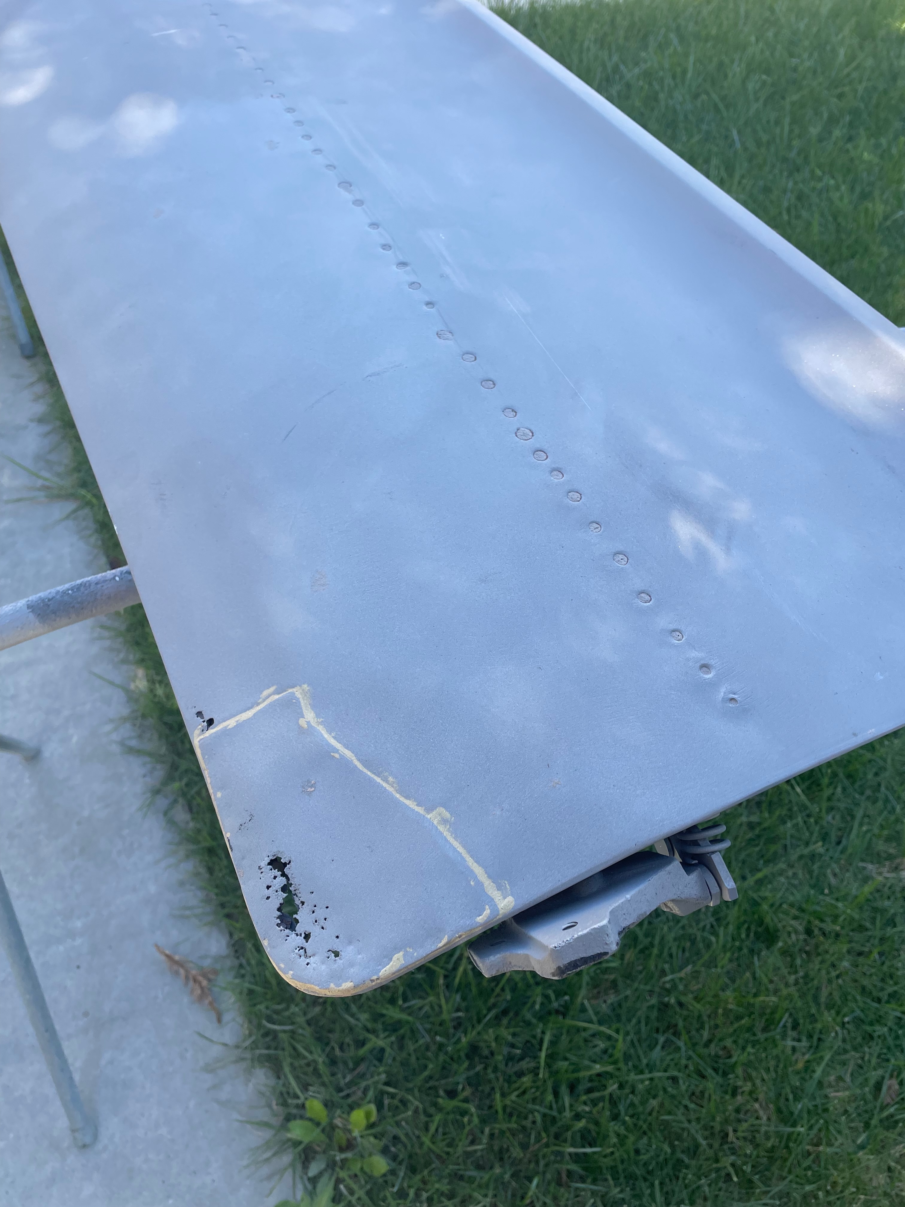 1964 Corvair body panel fabrication during body-paint phase