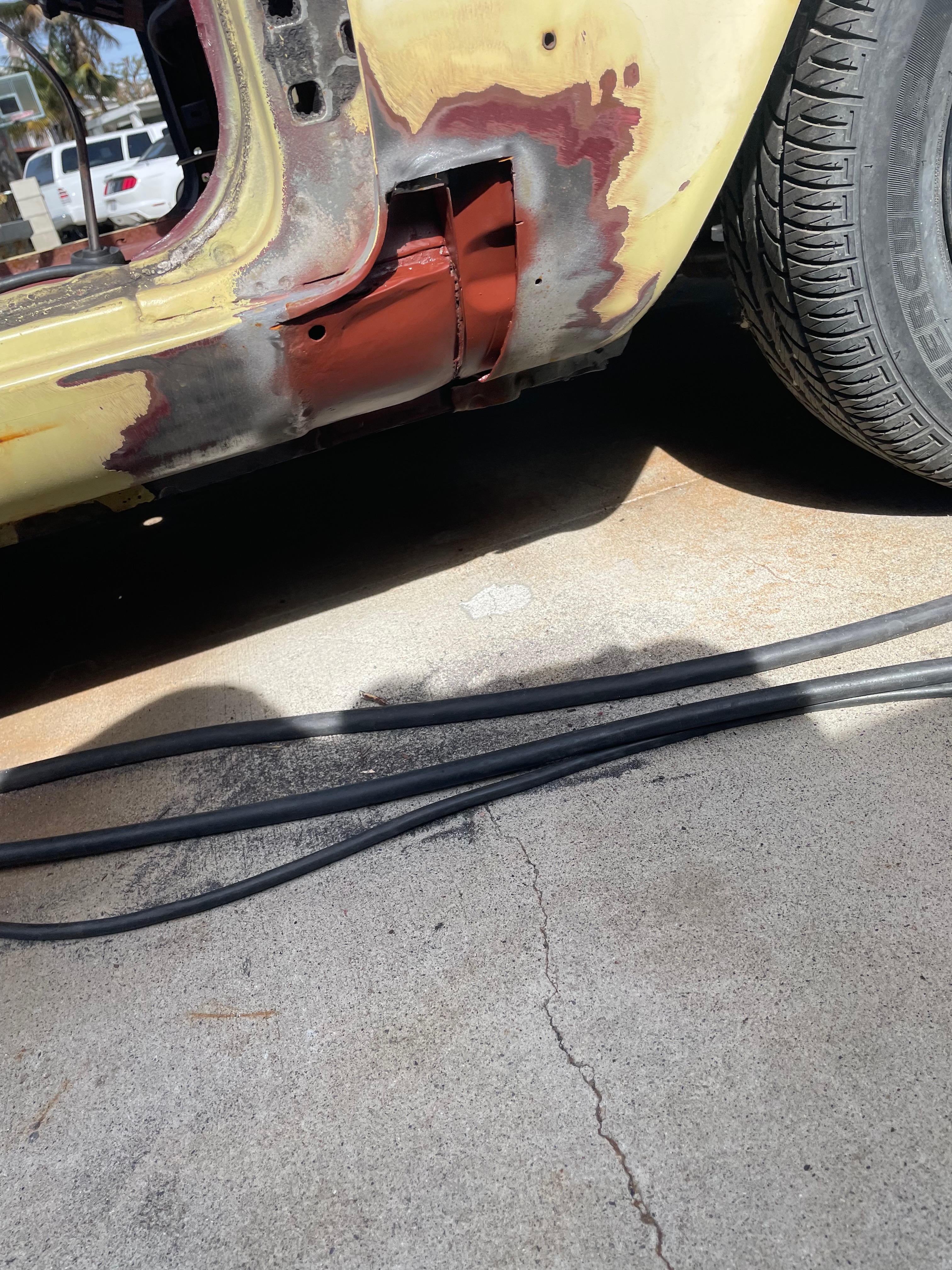 1964 Corvair paint layering technique during body-paint phase