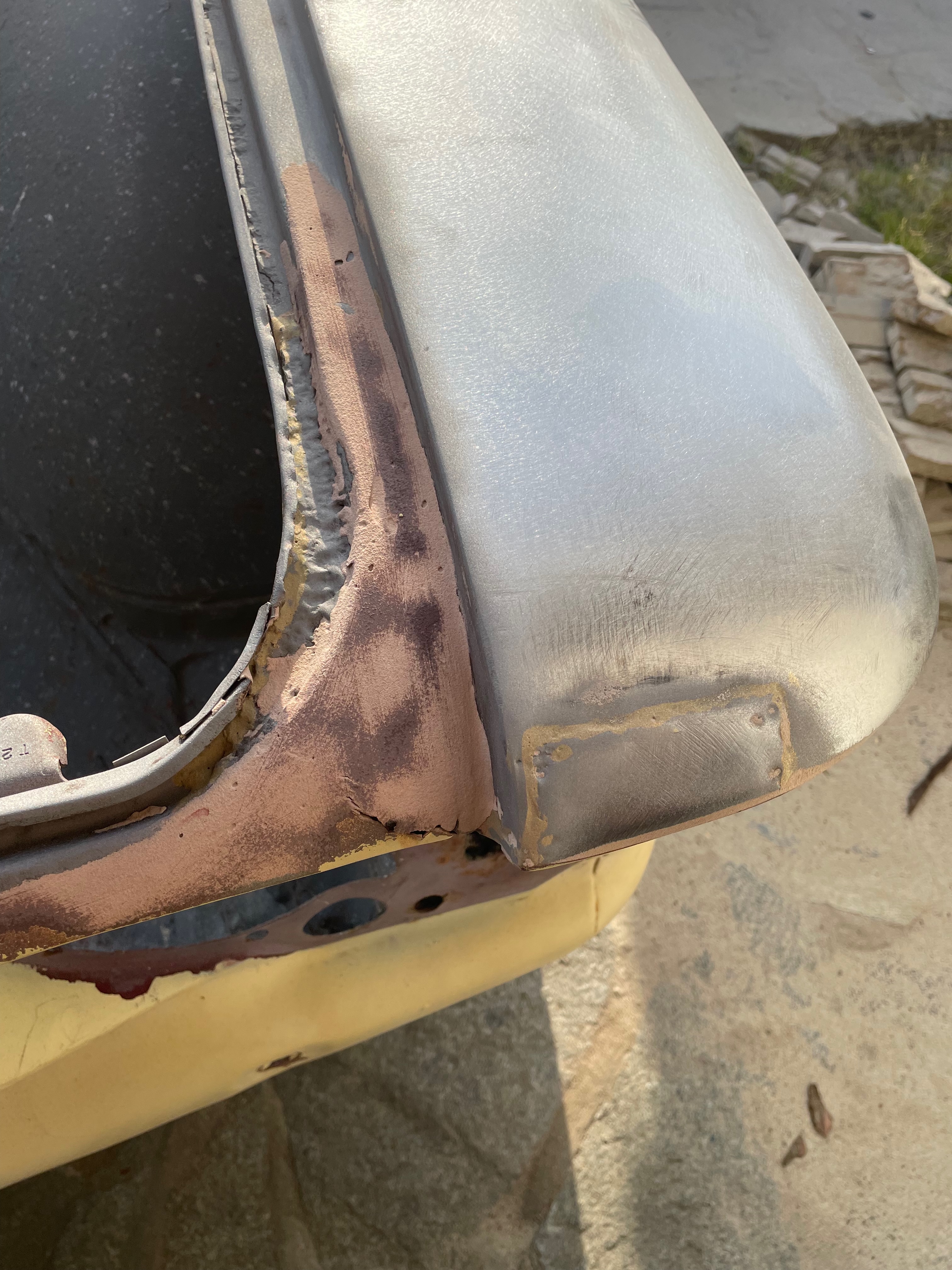 1964 Corvair paint application technique during body-paint phase